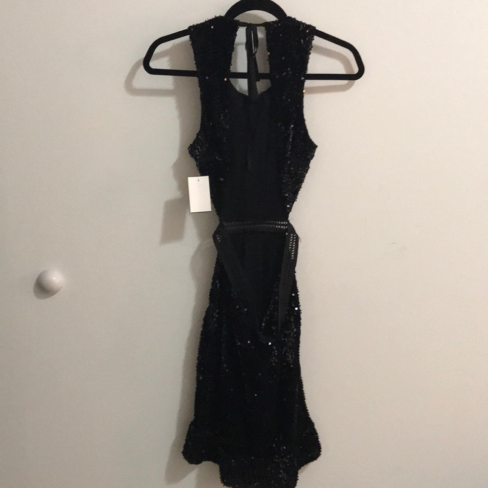 Olivaceous Black Sequin Dress - Picture 5 of 10